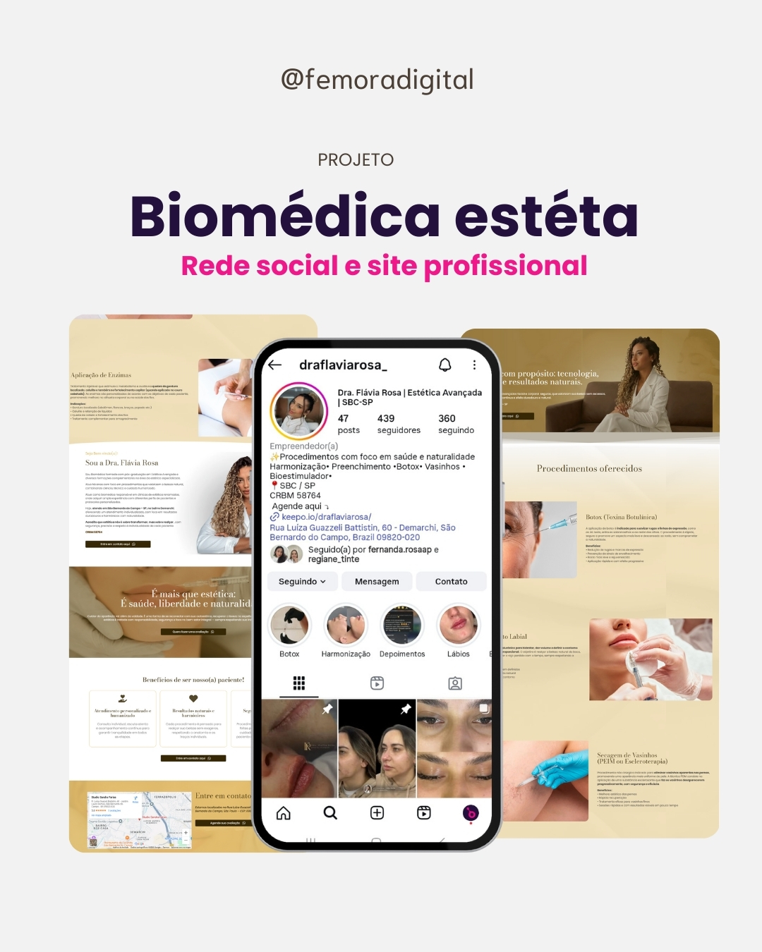 Criação de sites e marketing digital para clínicas e profissionais da saúde e estética em SBC e todo o Brasil